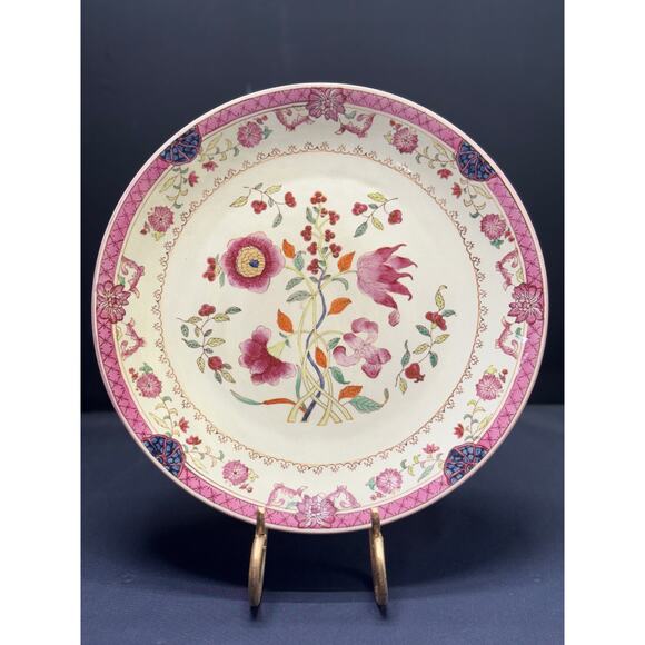 Vintage ORIENTAL ACCENT Canterbury Crackle Decorative Plate | 13 3/4" - Picture 1 of 15